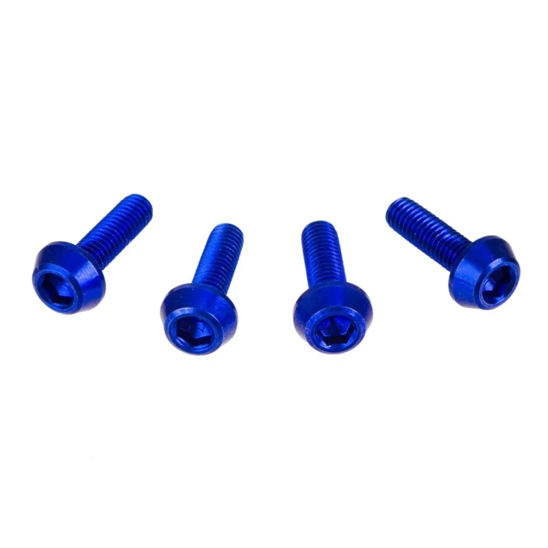 [ DRC ] Boulons Hexagonales M6 x 20 mm, Bleu, Paquet de 4 Csak ma