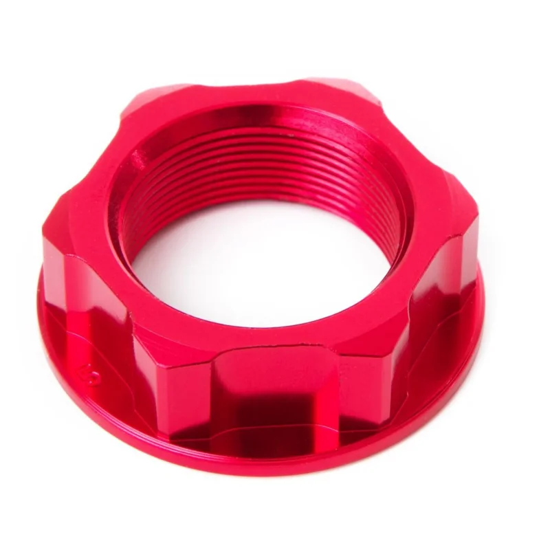 [ Zeta ] Écrou de Colonne de Direction Rouge, Husquarna WR 125, TC/TE 250, Honda CR 125/250, CRF 250/450 Kedvezmény