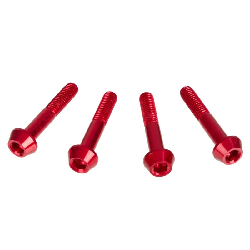 Olcsó [ DRC ] Boulons Hexagonales M6 x 35 mm, Rouge, Paquet de 4