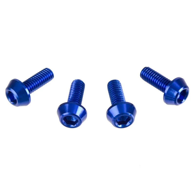 Kiárusítás [ DRC ] Boulons Hexagonales M6 x 16 mm, Bleu, Paquet de 4