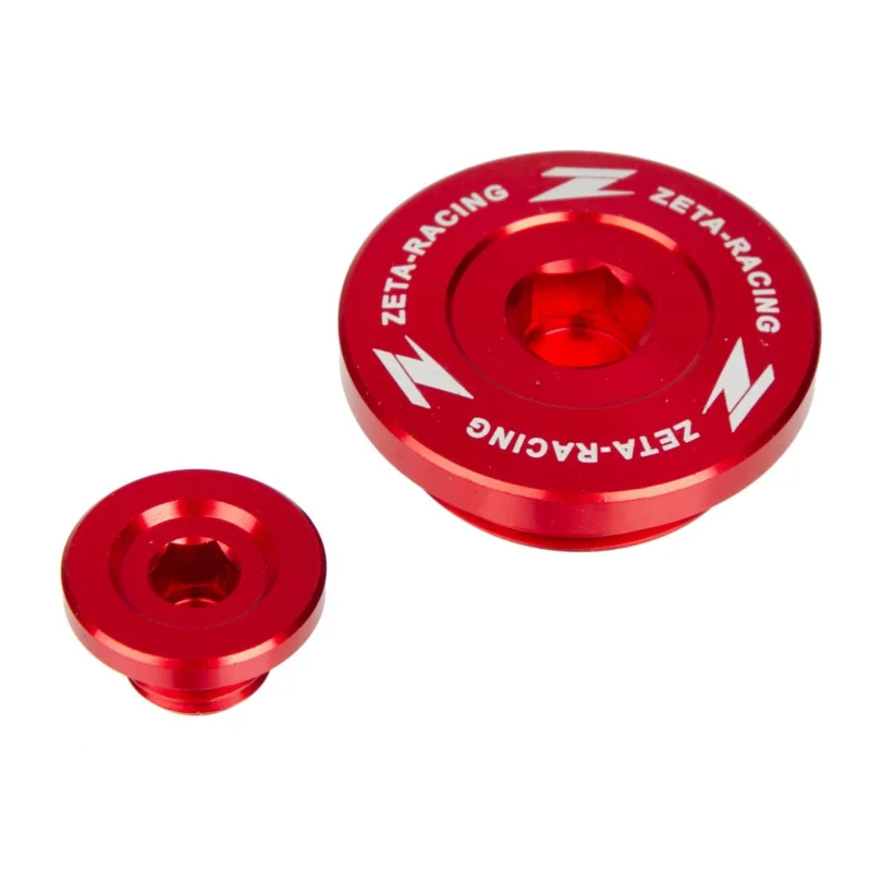 Expressz szállítás [ Zeta ] Bouchons Moteur Rouge, Kawasaki KXF 250/450