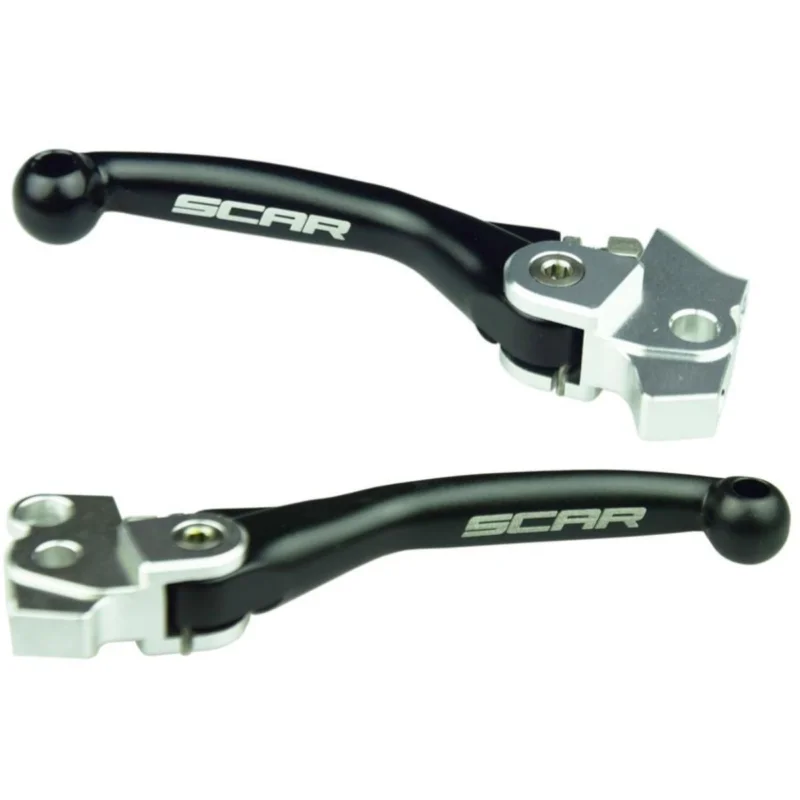 [ SCAR ] Jeu de leviers de frein/embrayage Flex Kawasaki KX 250/X 21-, KX 450 19-23, 450X 21-23 Biztonságos vásárlás