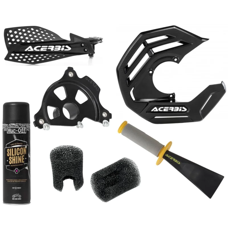 [ Acerbis ] Kit Anti-Boue Moto 6-tlg, Kawasaki KX 250F 21-, KX 450F 19-, Noir Árcsökkenés