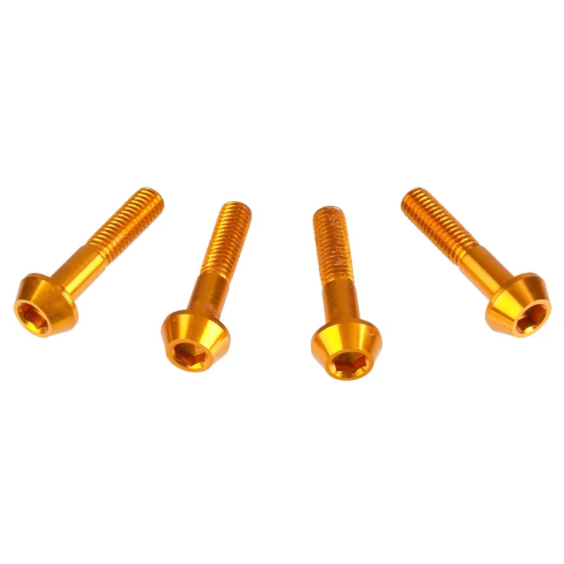 [ DRC ] Boulons Hexagonales M6 x 30 mm, Or, Paquet de 4 Különleges ajánlat
