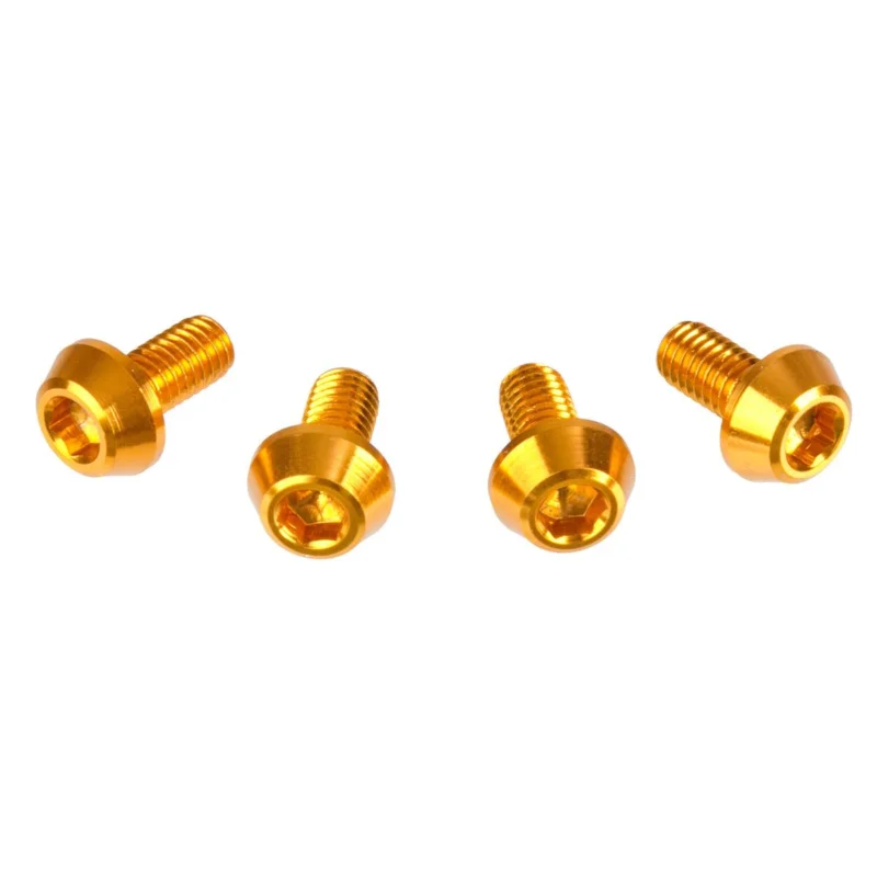 [ DRC ] Boulons Hexagonales M6 x 12 mm, Or, Paquet de 4 Outlet