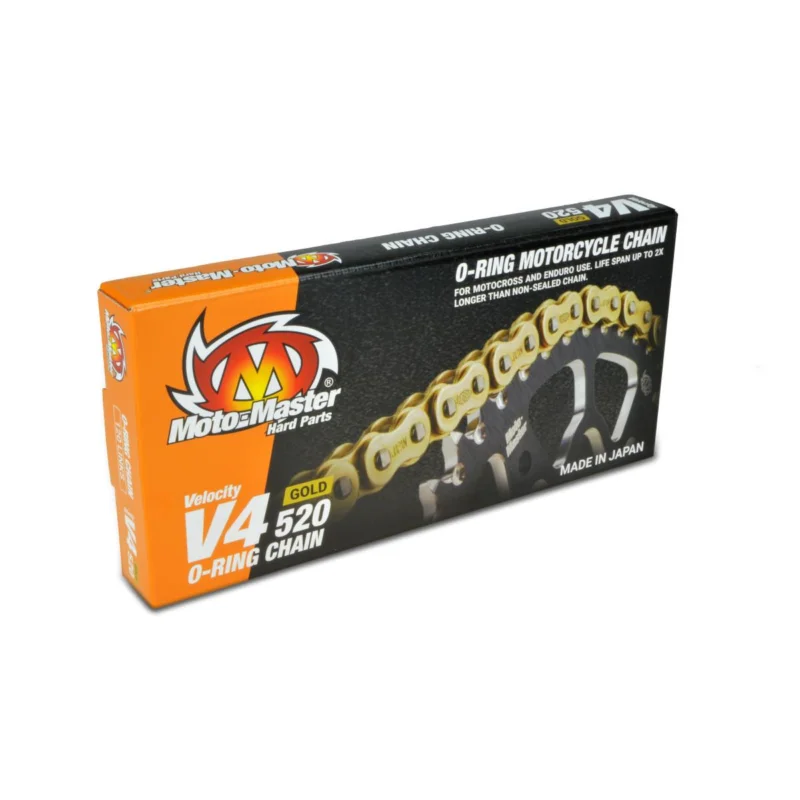 Azonnali szállítás [ Moto-Master ] Chaîne MX V4 O-Ring, 520 Pitch, Or