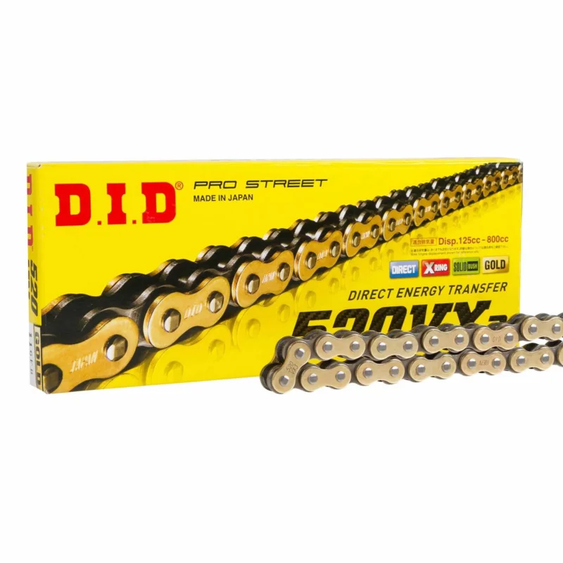 [ D.I.D ] Chaîne 520VX3 X-Ring, 520 Pas, Or Vedd meg online