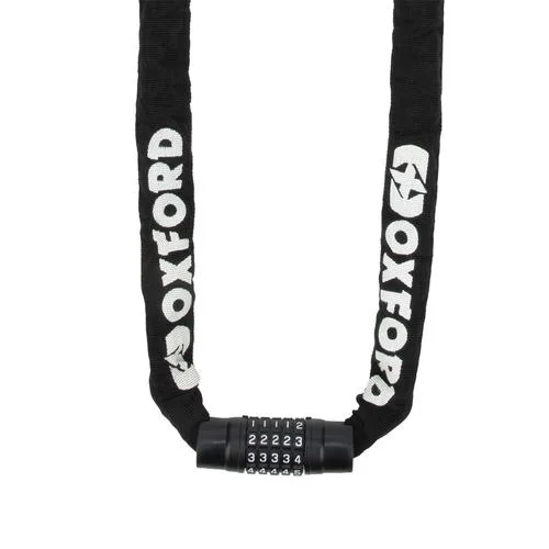 Oxford Antivol Chaine Moto Chain 8 a Combinaison 5 Chiffres Acier Trempe, 0.9m Noir LK117 Expressz kézbesítés
