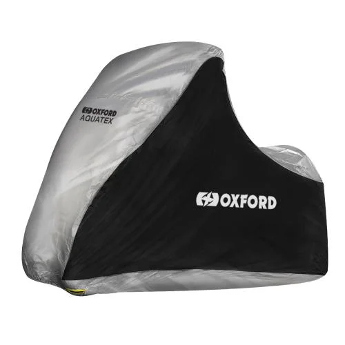 Oxford Housse Moto Aquatex MP3/3 Roues, Noir/Argent CV215 Azonnali szállítás