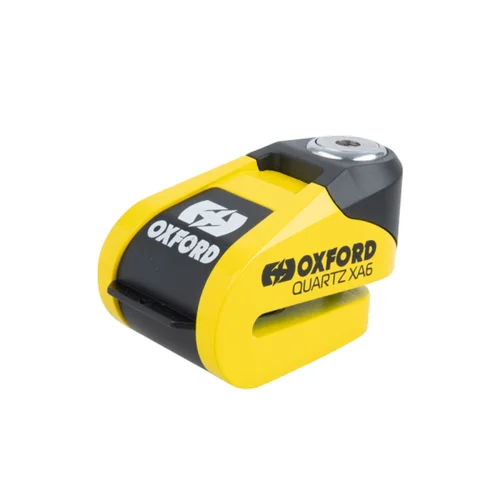 Oxford Bloque-Disque Alarme Moto Quartz XA6 110dB 6mm Jaune/Noir LK215 Legjobb ár