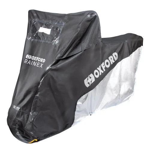 Utolsó esély Oxford Housse Moto Exterieure Etanche Rainex, Noir/Blanc L CV503