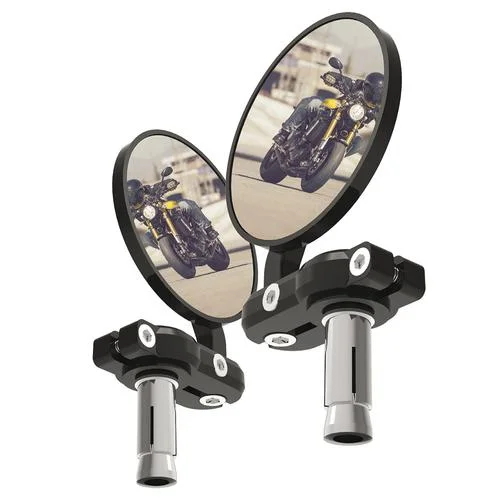 Akció Oxford Retroviseurs Embouts de Guidon Moto Noir, 22mm Montage Guidon OX577
