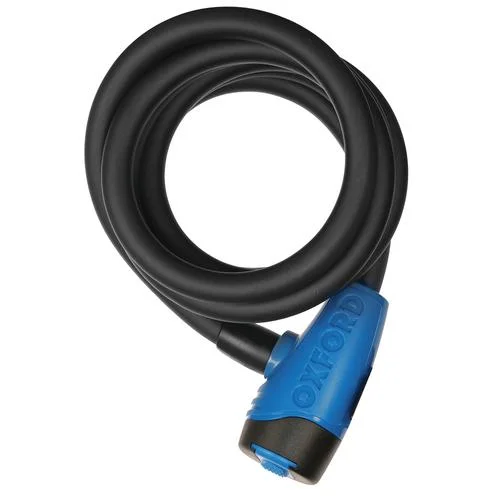 Oxford Antivol Cable Moto Cable12 Acier Auto-Enroulant, 1.8m Fume LK245 Kiárusítás