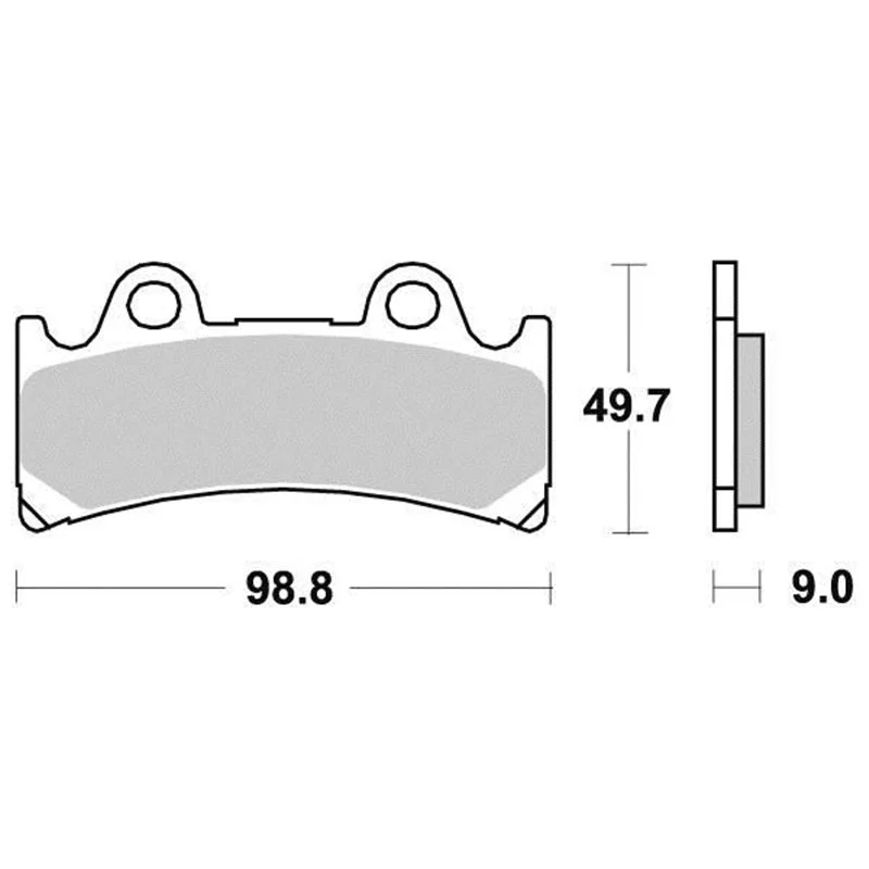 Olcsó Plaquette de frein Sifam Métal Fritté haute performance norme KBA/ABE