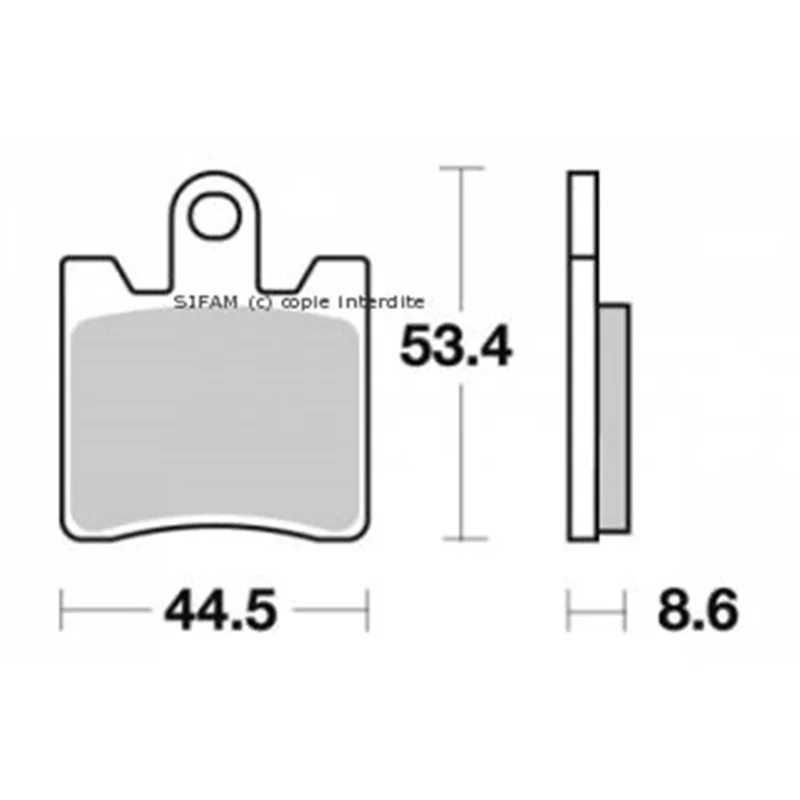 Alacsony ár Plaquette de frein Sifam Métal Fritté haute performance norme KBA/ABE - POUR 1 ETRIER PRENDRE 2 BOITES