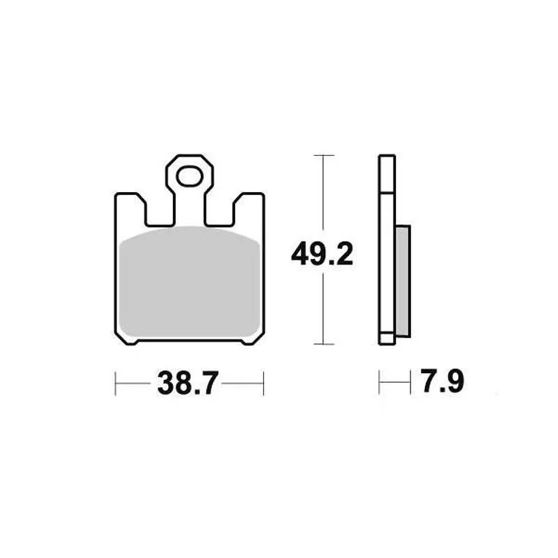 Csak ma Plaquette de frein Sifam Métal Fritté haute performance norme KBA/ABE - POUR 1 ETRIER PRENDRE 1 BOITE