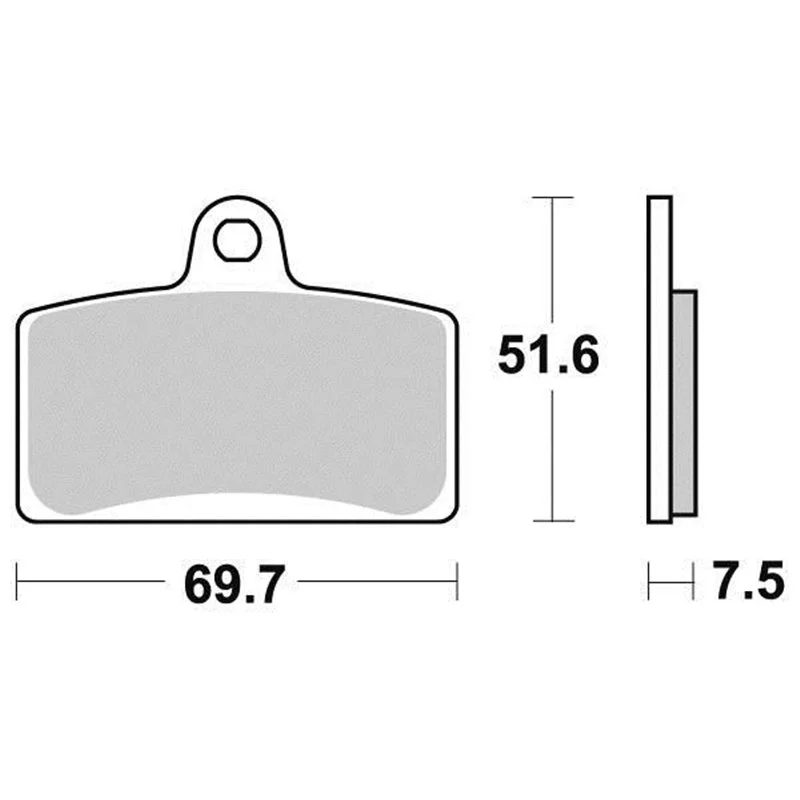 Plaquette de frein Sifam Métal Fritté haute performance norme KBA/ABE Outlet