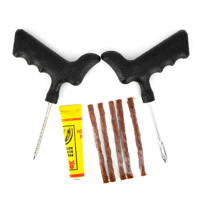 Kit de Réparation Rapide pour Pneu Tubeless Moto & Scooter - Mèches Longues Újdonság
