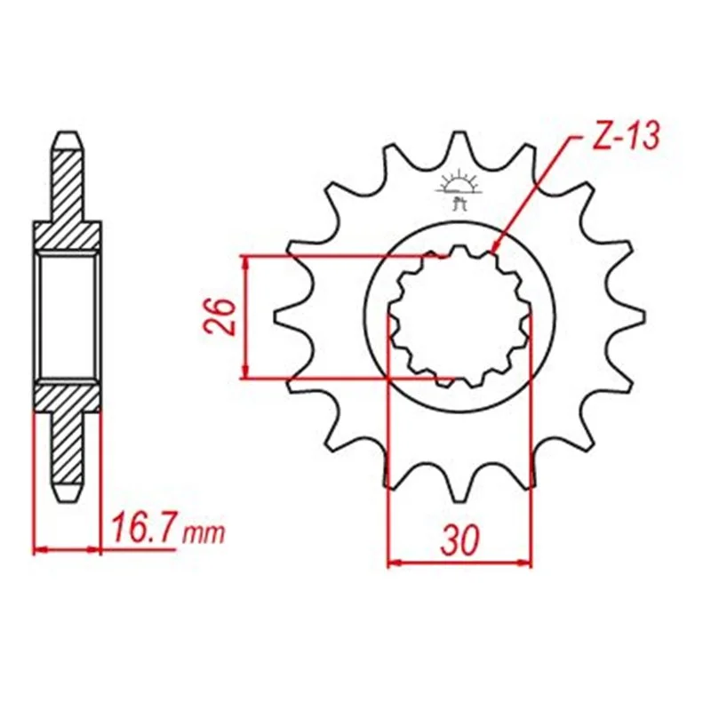 Árengedmény Pignon Honda - 525 - 15 Dents - Similaire JTF1370 - Made in Germany
