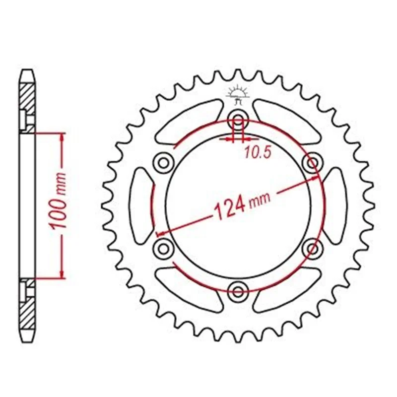 Couronne Acier Ducati - 520 - 41 Dents - Similaire JTR735 - Made in Germany Legjobb ár
