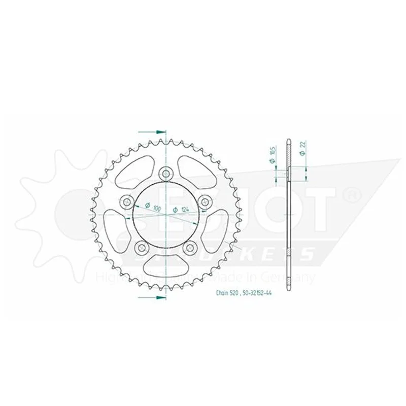 Esjot - couronne - 520 - 39 dents Árengedmény