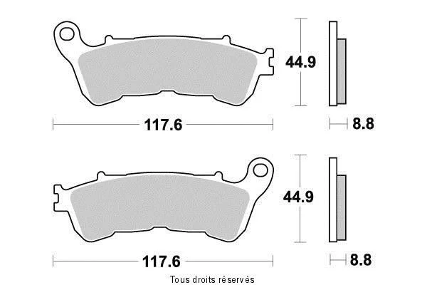 Plaquette Kyoto Semi-métal HONDA 600 HORNET ABS 2007-2014 Biztonságos fizetés