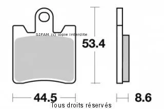 Alacsony ár Plaquette Sifam Métal Fritté POUR 1 ETRIER PRENDRE 2 BOITES 2 Plaquettes par Boîte