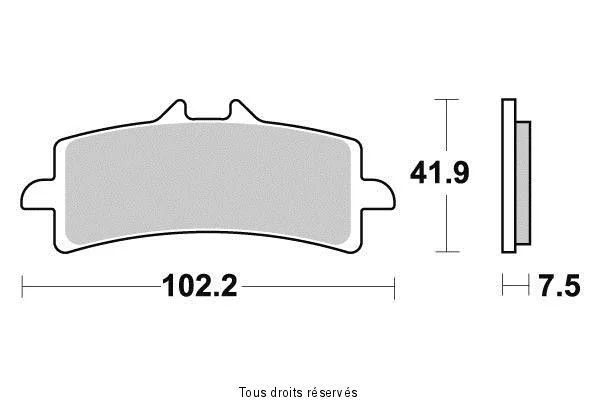 Csak ma Plaquette Vesrah Métal Fritté BREMBO Radial