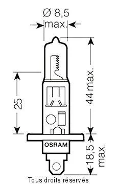 H1 Night Breaker - 12v 55w P14.5s - Bister 1 Ampoule Olcsóbb