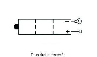 Végkiárusítás 6n4a-4d L 58mm W 62mm H 131mm 6v 4ah Acide 0,2l