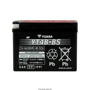 Szezonális akció Yt4b-bs L 114mm W 39mm H 85mm 12v 2.3ah