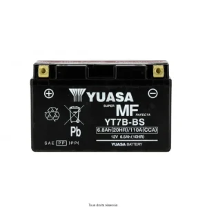 Biztonságos fizetés YT7B-BS - AGM Avec Acide L 150mm W 65mm H 92mm 12v 6.5ah Livrée Avec Acide
