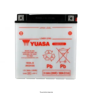 Különleges ajánlat Yb30l-b L 168mm W 132mm H 176mm 12v 30ah
