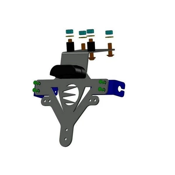 Vedd meg online Support de plaque NEUF Kawasaki Z800 2013-2014