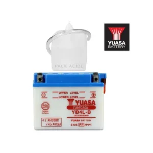 Batterie YUASA 12V 4Ah (YB4L-B) Dirt Bike / Quad / Pocket 50 à 125cc Ne maradj le