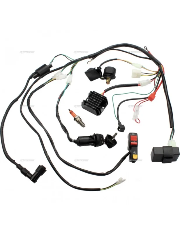 Pack Allumage / Faisceau Dirt Bike / Pit Bike / Motocross 150 à 250cc (démarrage électrique + kick) (AC) Olcsó